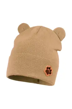 Jamiks caciula de bumbac pentru copii BARRIGO culoarea maro, bumbac, din tesatura neteda, JWH058 imagine