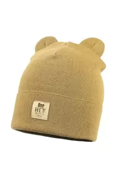 Jamiks caciula de bumbac pentru copii BATUMI culoarea galben, bumbac, din tesatura neteda imagine