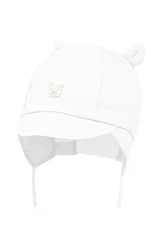 Jamiks caciula de bumbac pentru copii MARKO culoarea alb, bumbac, din tesatura neteda, JWH209 imagine