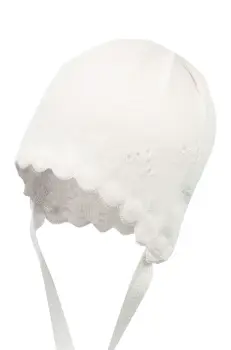 Jamiks caciula de bumbac pentru copii SIRENA culoarea alb, bumbac, din tesatura neteda, JWH102 imagine