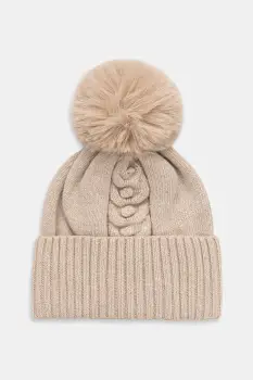 Jamiks caciula de lana pentru copii CRETA II culoarea bej, JZI054 imagine