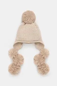 Jamiks caciula de lana pentru copii SIRIANA II culoarea bej, JZI129 imagine