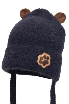 Jamiks caciula din lana pentru copii ALPER culoarea albastru marin, JZH055 imagine