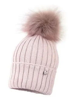 Jamiks caciula din lana pentru copii BELIZE II culoarea roz, JZH241 imagine