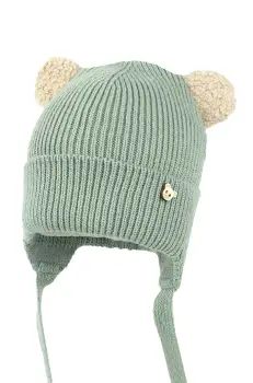 Jamiks caciula din lana pentru copii EDITH culoarea verde, JZH449 imagine