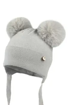 Jamiks caciula din lana pentru copii KIERAN IIA culoarea gri, JZH438 imagine