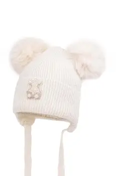 Jamiks caciula din lana pentru copii LUMISHI IIA culoarea bej, JZH471 imagine