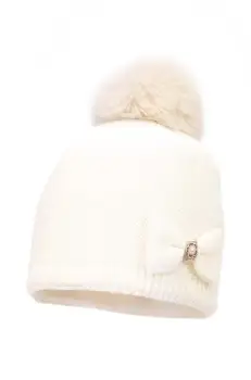 Jamiks caciula din lana pentru copii LYDIE II culoarea bej, JZH315 imagine