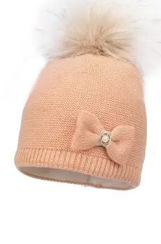 Jamiks caciula din lana pentru copii LYDIE II culoarea portocaliu, JZH315 imagine