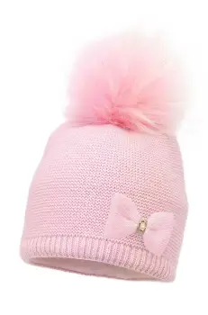 Jamiks caciula din lana pentru copii LYDIE II culoarea roz, JZH315 imagine