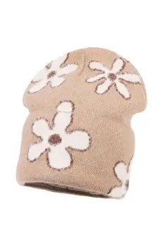 Jamiks caciula din lana pentru copii MARGARITA culoarea maro, JZH303 imagine