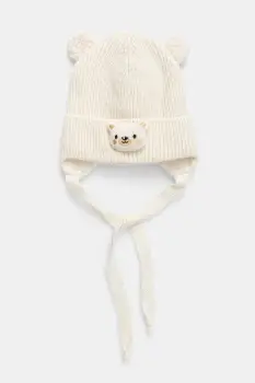 Jamiks caciula din lana pentru copii POCO culoarea bej, JZI009 imagine