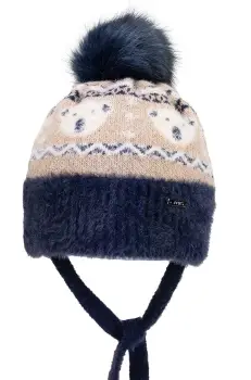 Jamiks caciula din lana pentru copii RENAT II culoarea albastru marin, JZH104 imagine