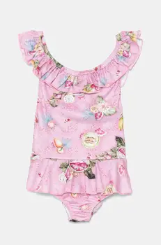 Jamiks costum de baie dintr-o bucata pentru copii MIRAY culoarea roz, JLH163 imagine