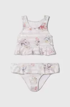 Jamiks costum de baie pentru copii din doua piese culoarea portocaliu imagine