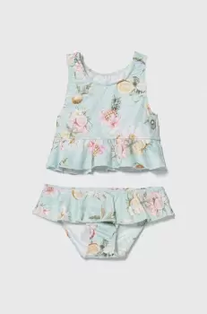 Jamiks costum de baie pentru copii din doua piese culoarea turcoaz imagine