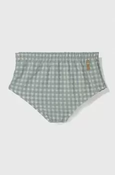 Jamiks pantaloni scurti din bumbac pentru bebelusi culoarea turcoaz imagine