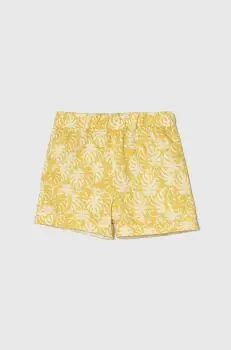 Jamiks pantaloni scurti din bumbac pentru copii culoarea galben imagine
