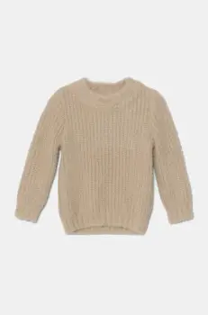 Jamiks pulover pentru copii din amestec de lana RIGNOR culoarea bej, calduros, JZH391 imagine