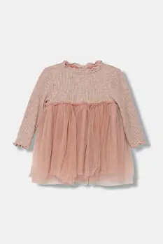 Jamiks rochie bebe BEYZA culoarea roz, midi, evazati, JZI297 imagine