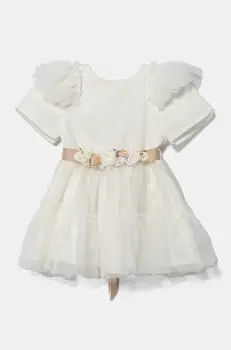 Jamiks rochie fete SOLANA II culoarea alb, mini, evazati, JLH129 imagine