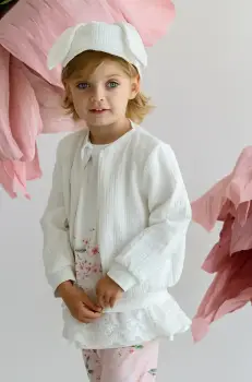 Jamiks sapca de baseball pentru copii CHAKA culoarea bej, neted, JLH131 imagine