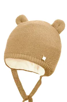 Jamiks sapca din bumbac pentru bebelusi CIELO culoarea maro, bumbac, din tesatura neteda, JWH110 imagine