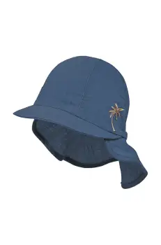 Jamiks sapca din bumbac pentru copii WERNER culoarea albastru marin, neted, JLH057 imagine