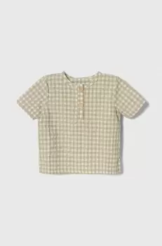 Jamiks tricou de bumbac pentru copii culoarea verde, modelator imagine