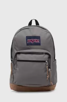 Jansport rucsac culoarea gri, mare, neted imagine