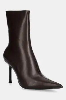 Jeffrey Campbell botine Daring-2 culoarea maro, cu toc cui, JC-1236-10-14 imagine