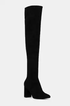 Jeffrey Campbell cizme din piele intoarsa Parisah-2 culoarea negru, cu toc drept, JC-1253-3-9 imagine