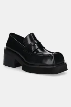 Jeffrey Campbell pantofi de piele CLASSICAL culoarea negru, cu toc drept, C529EF-08 imagine