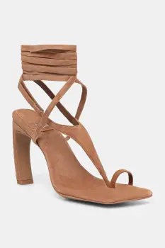 Jeffrey Campbell sandale din piele intoarsa Bon-Bon imagine