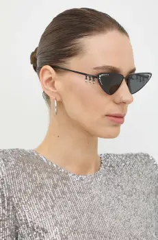 Jimmy Choo ochelari de soare femei, culoarea negru, 0JC4001B imagine