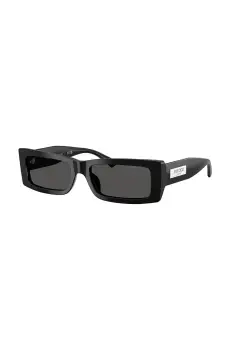 Jimmy Choo ochelari de soare femei, culoarea negru, 0JC5040U imagine