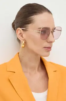 Jimmy Choo ochelari de soare femei, culoarea roz, 0JC4006BD imagine