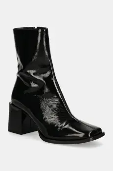 Jonak cizme de piele DEXTON femei, culoarea negru, cu toc drept, 3100337 imagine