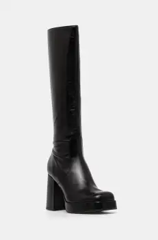 Jonak ghete de piele BRYAN femei, culoarea negru, cu toc drept, 3500038 imagine