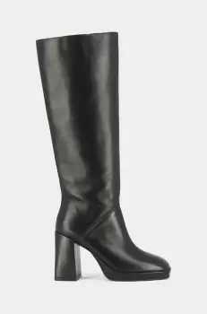 Jonak ghete de piele DETHLEE CUIR femei, culoarea negru, cu toc drept, 3100351 imagine
