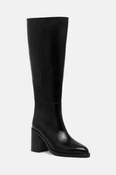 Jonak ghete de piele DICKINSON CUIR culoarea negru, cu toc drept, 3700217 imagine