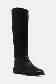 Jonak ghete de piele MACARON CUIR culoarea negru, cu toc plat, 3300016/H22 imagine