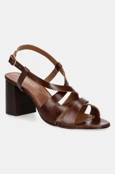 Jonak sandale de piele DELONA culoarea maro, 3600179 imagine