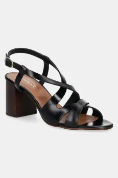 Jonak sandale de piele DELONA culoarea negru, 3600179 imagine