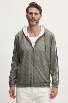 Joop! bluza barbati, culoarea verde, cu gluga, modelator, 30042915 imagine