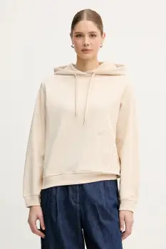 Joop! bluza culoarea bej, cu gluga, cu imprimeu, 30100249 imagine