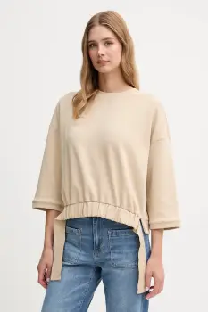 Joop! bluza culoarea bej, uni, 30047771 imagine