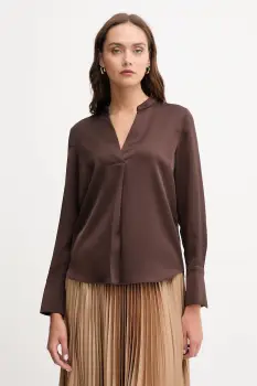 Joop! bluza culoarea maro, uni, 30048651 imagine