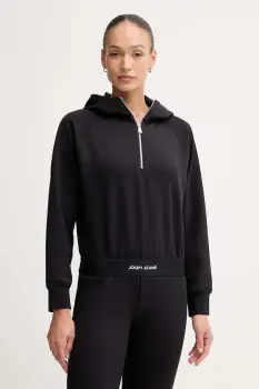 Joop! bluza culoarea negru, cu gluga, uni, 30048512 imagine