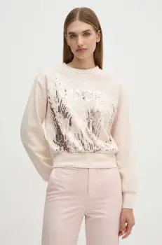 Joop! bluza femei, culoarea bej, cu imprimeu, 30043704 imagine